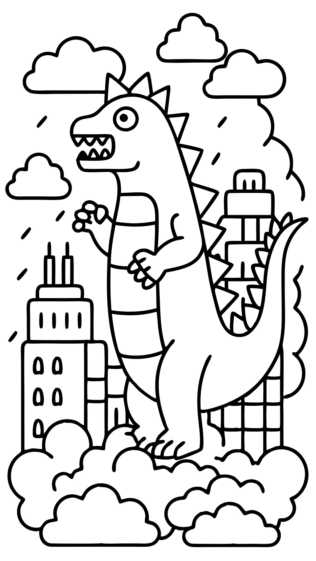 coloriages gratuits godzilla